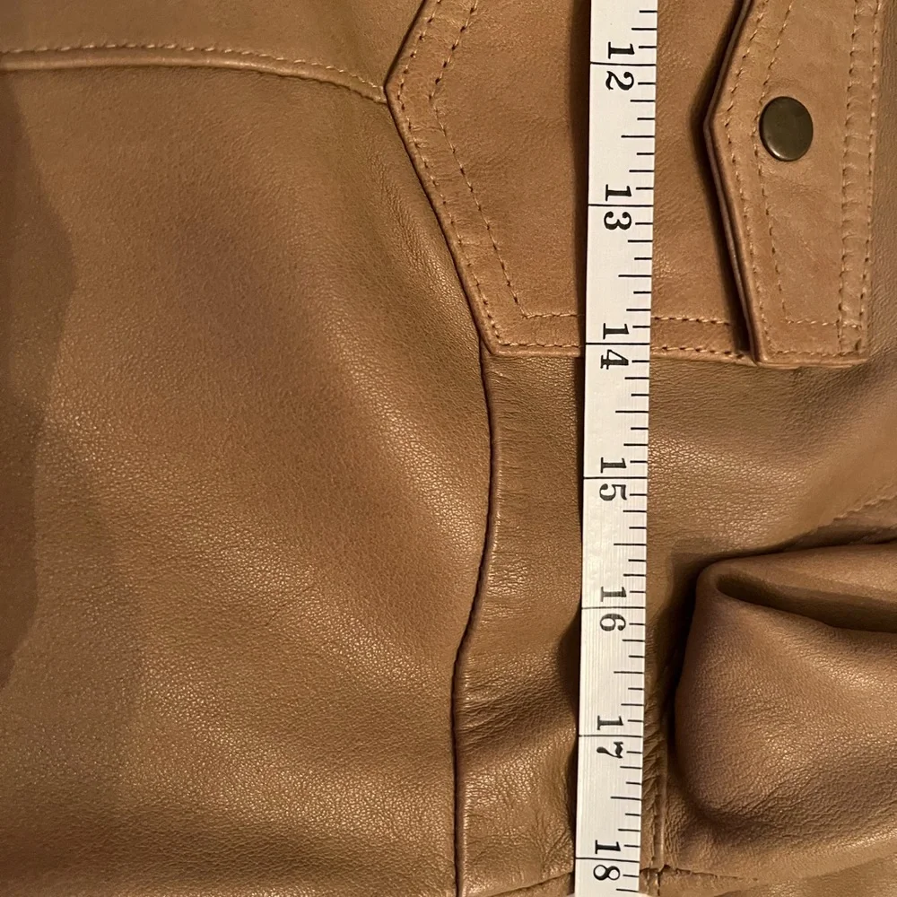 Butter soft genuine leather western shirt jacket - Picture 9 of 9